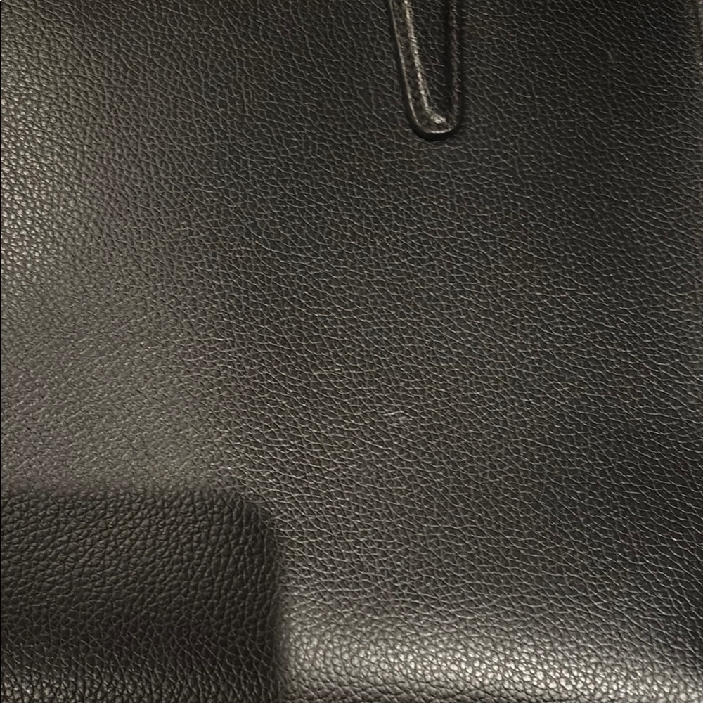 Coach Tatum Black Structured Leather Tote Carry all with Gold Accents - Picture 14 of 15